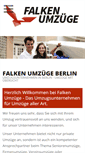 Mobile Screenshot of falken-umzuege.de