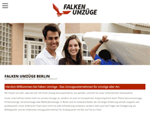 Tablet Screenshot of falken-umzuege.de
